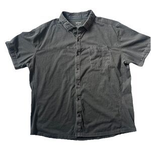 Kuhl 100% Organic Cotton Wildfibre SS Shirt Mens XL Gray Outdoors Button Down